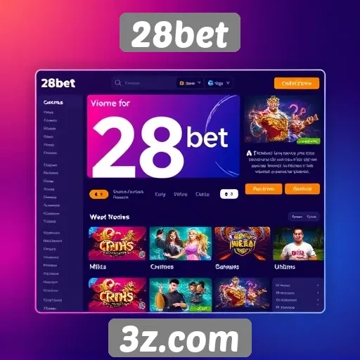 Análise da interface do usuário do site 28bet